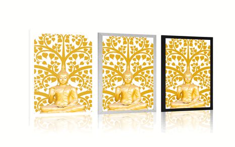 PLAGÁT BUDHA SO STROMOM ŽIVOTA - FENG SHUI - PLAGÁTY