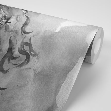 CARTA DA PARATI AUTOADESIVA – RITRATTO FEMMINILE IN BIANCO E NERO - CARTA DA PARATI AUTOADESIVE - CARTA DA PARATI