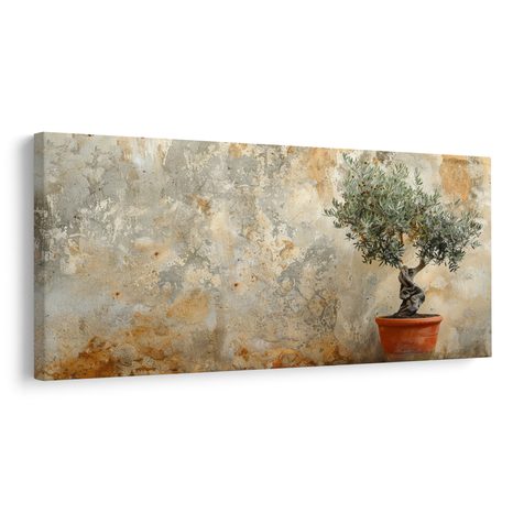 QUADRO SU TELA – ULIVO IN VASO - STAMPE E QUADRI - 🔥 SVENDITA TOTALE