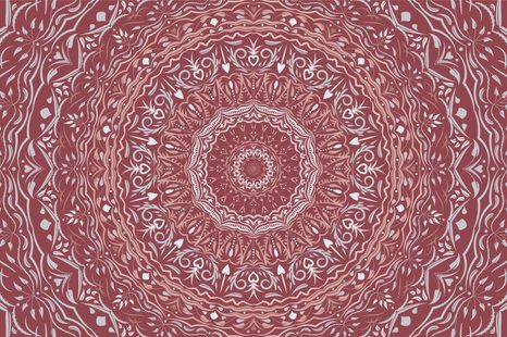 SAMOLEPÍCÍ TAPETA MANDALA VE VINTAGE STYLU V RŮŽOVÉM ODSTÍNU - SAMOLEPÍCÍ TAPETY - TAPETY