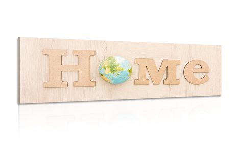 CANVAS PRINT WITH THE INSCRIPTION ECO HOME