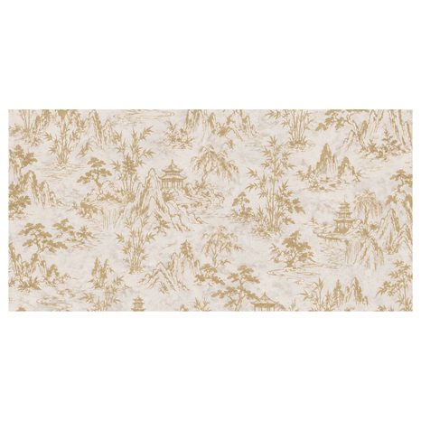 TABLEAU SUR TOILE – PAYSAGE DÉCORATIF AUX PAGODES - TABLEAUX FENG SHUI - TABLEAUX