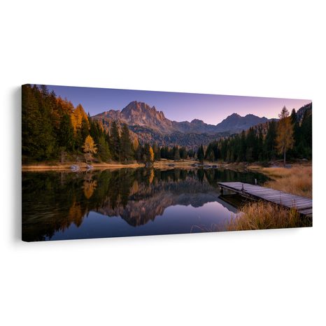 WANDBILD RUHIGE HERBSTLANDSCHAFT - BILDER SEEN - BILDER