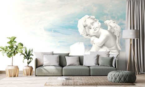 FOTOTAPETA ZASNĚNÝ ANDÍLEK - TAPETY ANDĚLÉ - TAPETY