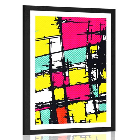 POSTER WITH MOUNT STYLISH POP ART - POP ART - POSTERS