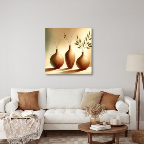 WANDBILD DREI GESICHTER DER NATUR - BOTANISCHE BILDER - BILDER