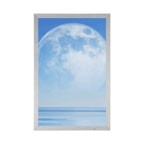 POSTER MOON OVER THE SEA - UNIVERSE AND STARS - POSTERS