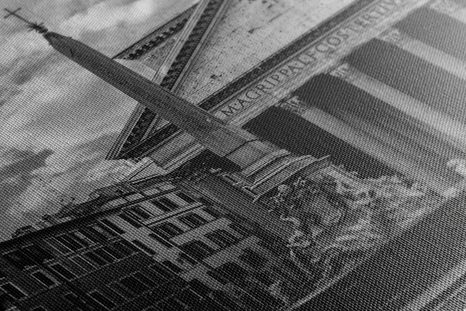 OBRAZ ŘÍMSKÁ BAZILIKA V ČERNOBÍLÉM PROVEDENÍ - ČERNOBÍLÉ OBRAZY - OBRAZY