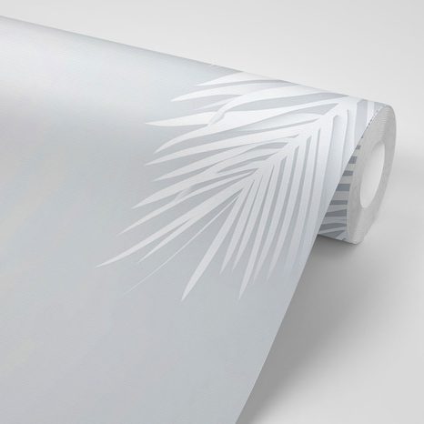 SELBSTKLEBENDE TAPETE TROCKENE GRAUE PALMENBLÄTTER - SELBSTKLEBENDE TAPETEN - TAPETEN