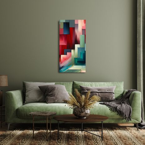 OBRAZ MODERNÍ KOMPOZICE BAREV - OBRAZY ABSTRAKTNÍ TVARY - OBRAZY