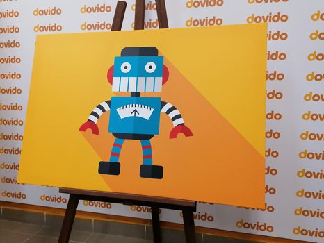 OBRAZ VESELÝ ROBOT - DĚTSKÉ OBRAZY - OBRAZY