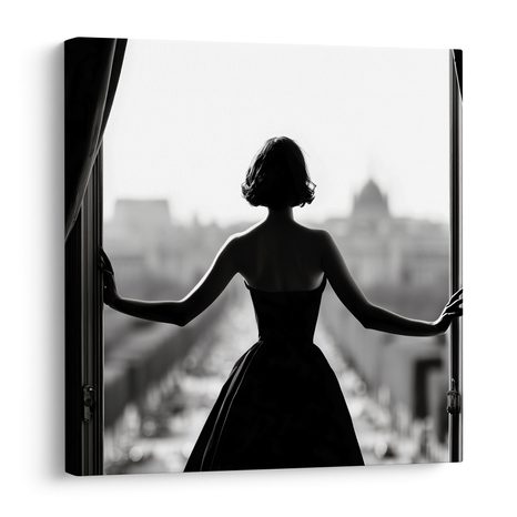OBRAZ KOUZLO ČERNOBÍLÉ ELEGANCE - OBRAZY ŽENY - OBRAZY