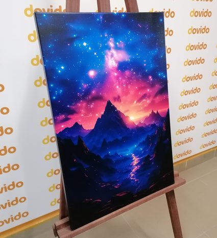 TABLOU APUS DE SOARE CU CERUL DE NOAPTE - DOVIDO CHALLENGE - TABLOURI