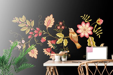 SELBSTKLEBENDE TAPETE VÖGLEIN MIT VOLKSMOTIV - SELBSTKLEBENDE TAPETEN - TAPETEN