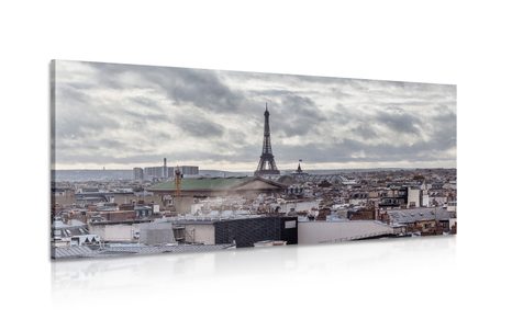 CANVAS PRINT VIEW OF PARIS FROM A COMMON STREET