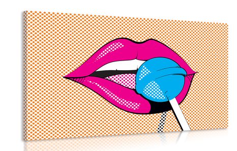 WANDBILD POP-ART-LUTSCHER - POP-ART-BILDER - BILDER