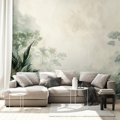 TAPETA ZELENA DŽUNGLA U MAGLI - TAPETE DŽUNGLA - TAPETE