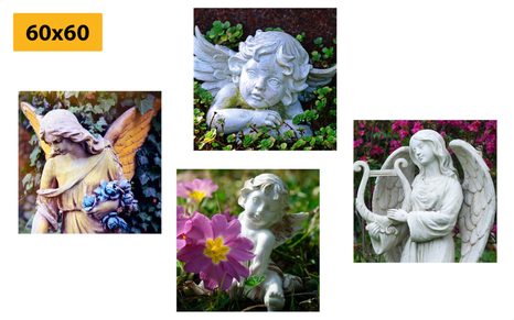 SET DI QUADRI – TOCCO DI PACE CELESTE - COLLEZIONI DI QUADRI - STAMPE E QUADRI