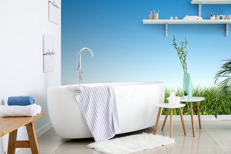 TAPETA OBLOHA NAD LOUKOU - TAPETY PŘÍRODA - TAPETY