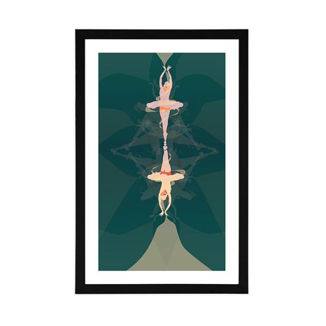 PLAKÁT S PASPARTOU UMĚLECKÝ BALET - MOTIVY Z NAŠÍ DÍLNY - PLAKÁTY