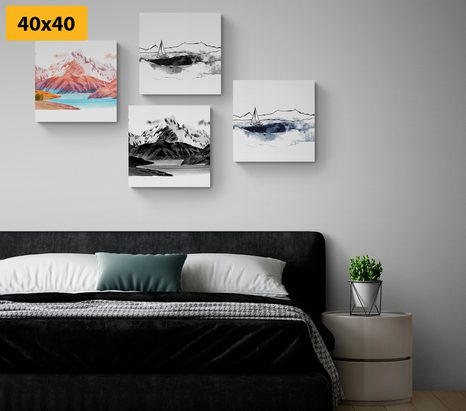 BILDER-SET MAGISCHE LANDSCHAFT IM STIL EINES GEMÄLDES - BILDERSETS - BILDER