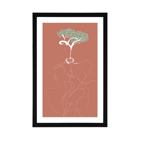 PLAKÁT S PASPARTOU KOŘENY LÁSKY - MOTIVY Z NAŠÍ DÍLNY - PLAKÁTY