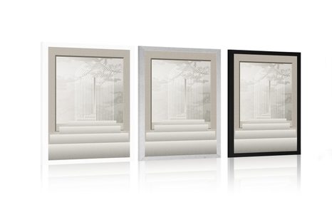 POSTER TREPPE INS PARADIES MID-CENTURY - MOTIVE AUS UNSERER WERKSTATT - POSTER