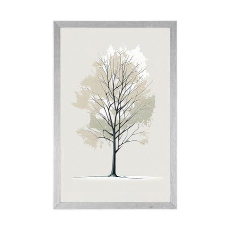 PLAKÁT MINIMALISTICKÝ STROM - STROMY A LISTY - PLAKÁTY