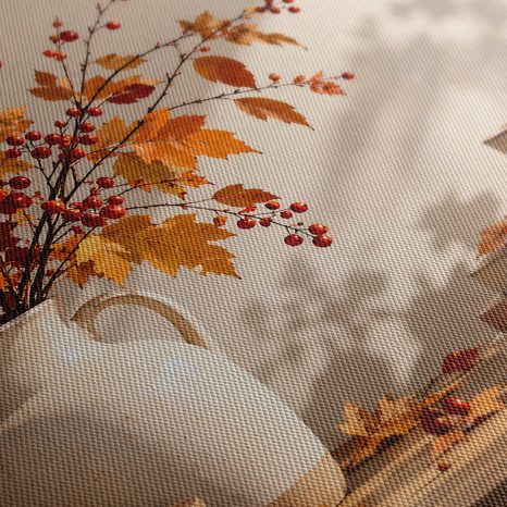 WANDBILD HERBSTLICHES STILLLEBEN MIT KÜRBISSEN - HALLOWEEN- UND HORROR-BILDER - BILDER