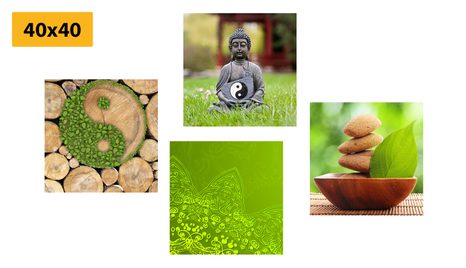 SET DI QUADRI – ARMONIA PIACEVOLE FENG SHUI - COLLEZIONI DI QUADRI - STAMPE E QUADRI