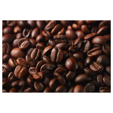 WANDBILD KAFFEEBOHNEN IM DETAIL - BILDER VON ESSEN UND GETRÄNKEN - BILDER