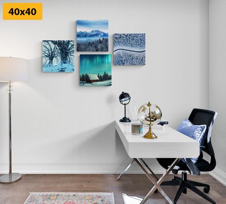 BILDER-SET SCHNEEBEDECKTE LANDSCHAFT - BILDERSETS - BILDER