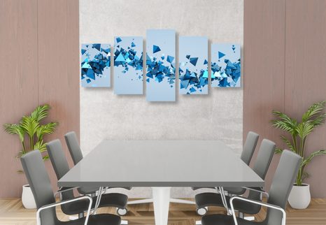 5-RÉSZES KÉP REPÜLŐ MINTÁK - ABSZTRAKT KÉPEK - KÉPEK