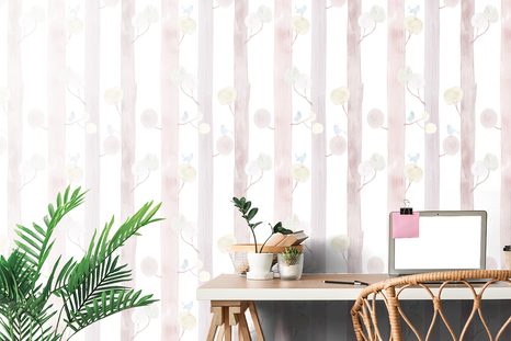 САМОЗАЛЕПВАЩ ТАПЕТ – ПТИЧКИ НА ДЪРВЕТА - САМОЗАЛЕПВАЩИ ТАПЕТИ - ТАПЕТИ