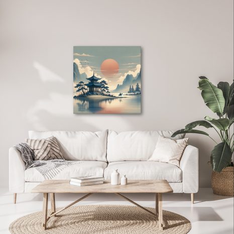 OBRAZ TICHO JAPONSKÉ PŘÍRODY - OBRAZY ŽENY - OBRAZY