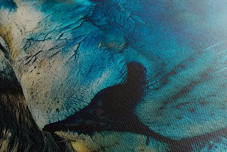 OBRAZ MODRO-ZLATÝ LEV - OBRAZY VLÁDCI ŽIVOČIŠNÉ ŘÍŠE - OBRAZY