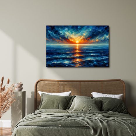 OBRAZ ZÁPAD SLUNCE NAD OCEÁNEM - OBRAZY VÝCHOD A ZÁPAD SLUNCE - OBRAZY