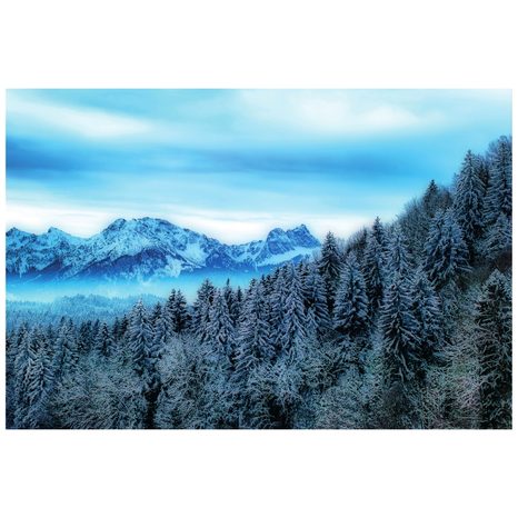 CARTA DA PARATI – MONTAGNE CONGELATE - CARTA DA PARATI NATURA - CARTA DA PARATI