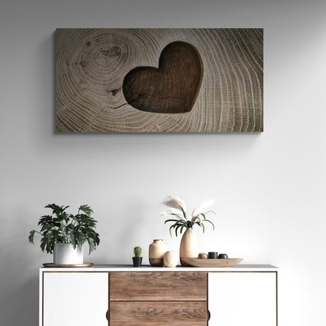 FOTO OP CANVAS SYMBOOL VAN LIEFDE - SCHILDERIJEN - MEGA UITVERKOOP TOT 70% 🔥