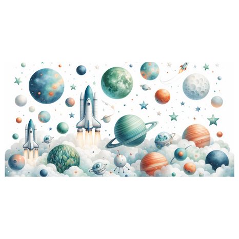 OBRAZ START RAKET DO VESMÍRU - CHILDREN'S SPACE PICTURES - PICTURES