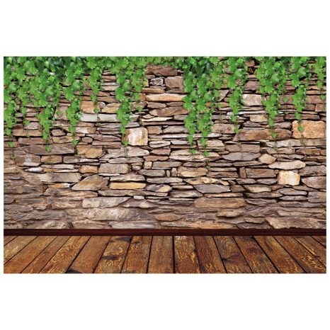 TAPETA STĚNA POKRYTÁ LISTY - TAPETY PŘÍRODA - TAPETY