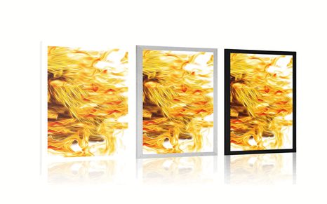 PLAKÁT ABSTRAKTNÍ OHEŇ - ABSTRAKTNÍ A VZOROVANÉ - PLAKÁTY