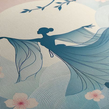 OBRAZ ELEGANTNÍ TANEC V KVĚTINOVÉM RÁNU - OBRAZY ŽENY - OBRAZY