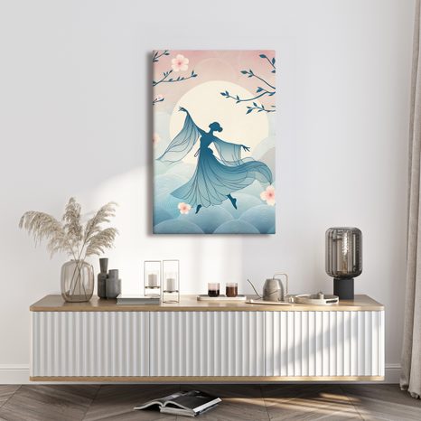 OBRAZ ELEGANTNÍ TANEC V KVĚTINOVÉM RÁNU - OBRAZY ŽENY - OBRAZY