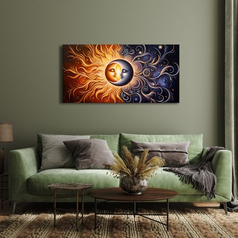 WANDBILD KOSMISCHE LIEBE - BILDER VON UNIVERSUM UND STERNEN - BILDER