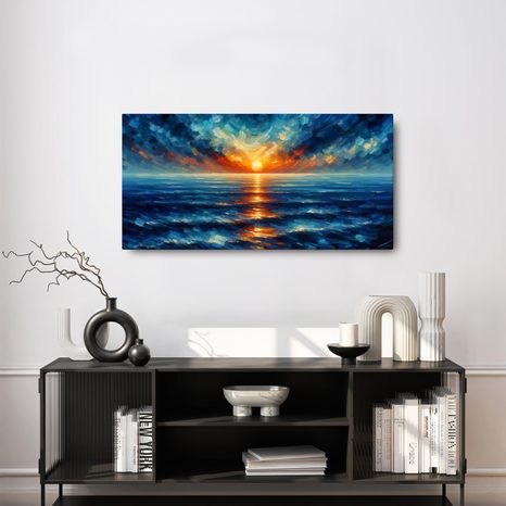 OBRAZ SLUNEČNÍ PAPRSKY NA MOŘI - OBRAZY VÝCHOD A ZÁPAD SLUNCE - OBRAZY