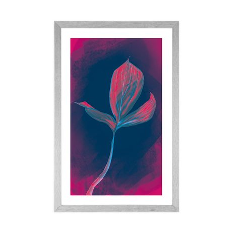 PLAKÁT S PASPARTOU OKOUZLUJÍCÍ ROSTLINA - MOTIVY Z NAŠÍ DÍLNY - PLAKÁTY