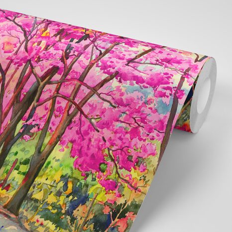 SAMOLEPÍCÍ TAPETA HIMÁLAJSKÉ TŘEŠNĚ - SAMOLEPÍCÍ TAPETY - TAPETY