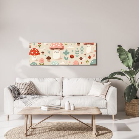 OBRAZ BAREVNÝ LES A KYTIČKY - DĚTSKÉ OBRAZY - OBRAZY