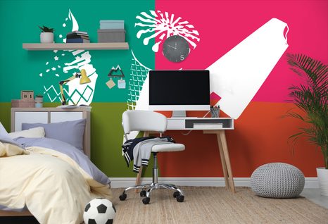 CARTA DA PARATI – GELATO POP ART - CARTA DA PARATI POP ART - CARTA DA PARATI